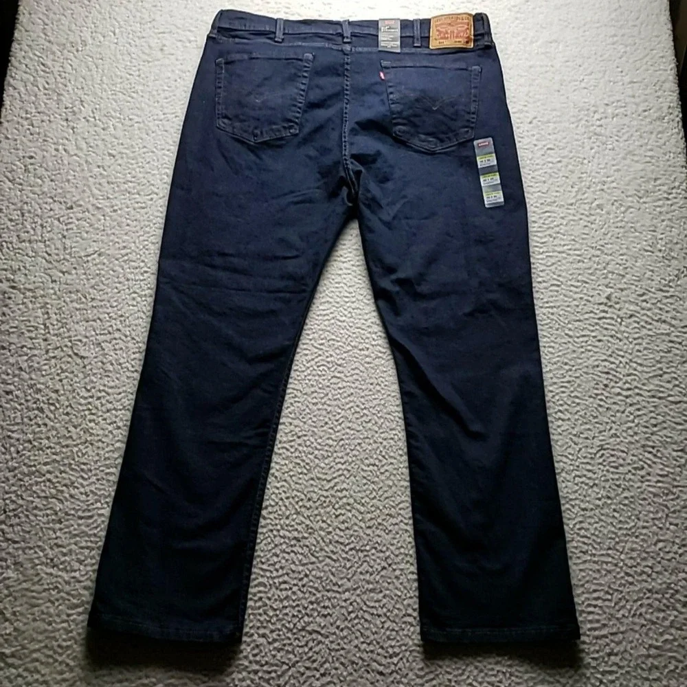 Levis 514 Jeans Mens 40x30 Blue Regular Fit Straight Flex Stretch Denim Pants